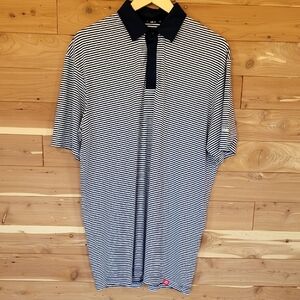 Marucci Navy & White Stripes Shirt, Size L